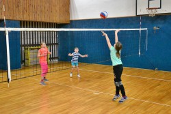 Volejbalový trénink dětí v Žichlínku 5.1.2019